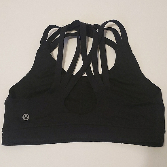 Lululemon Black Crisscross Strapy Sports Bra S - Picture 2 of 2
